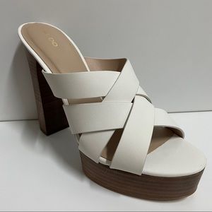 Casuarina open toe platform heel